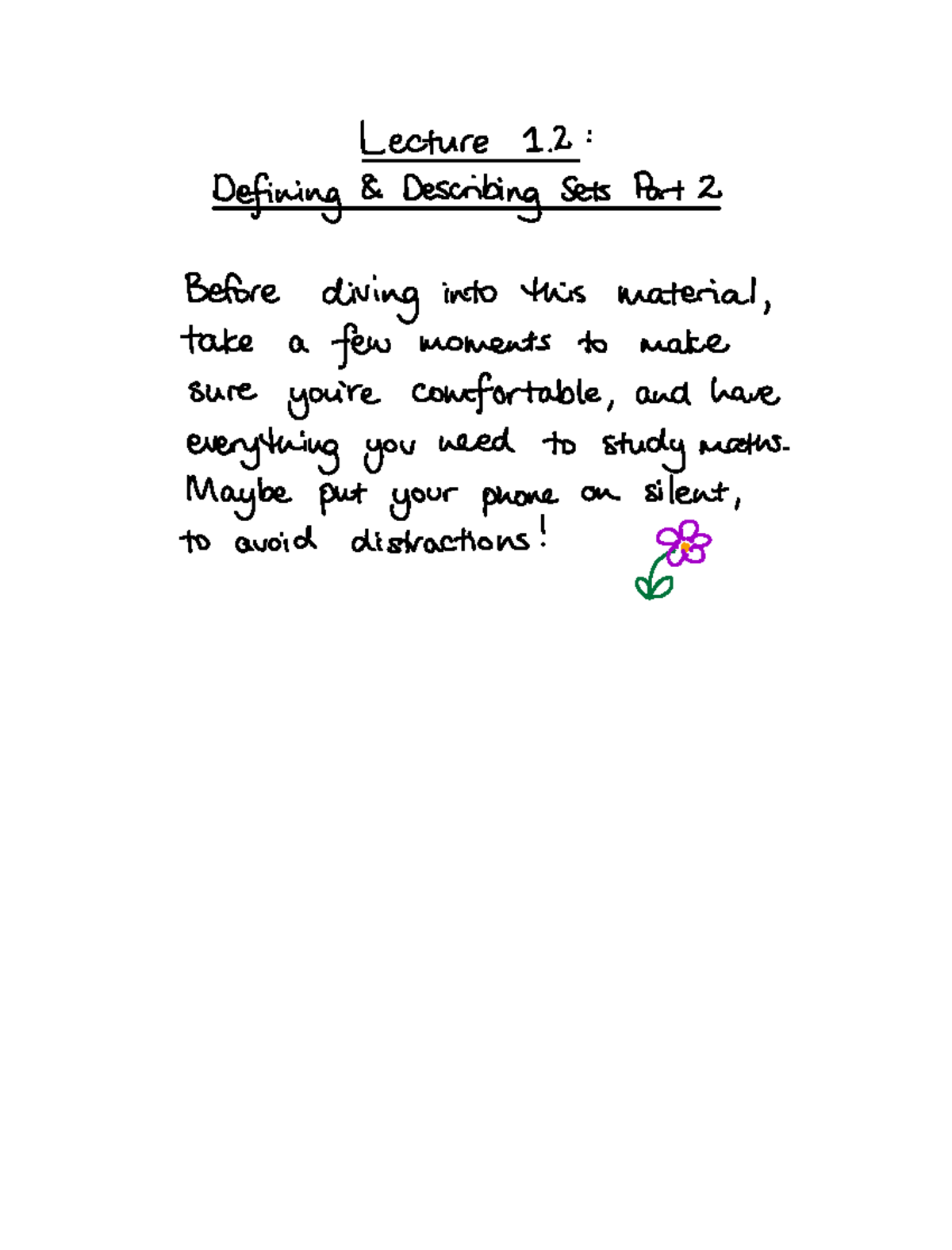 Lecture notes with textbook definitions lecture 2 defining