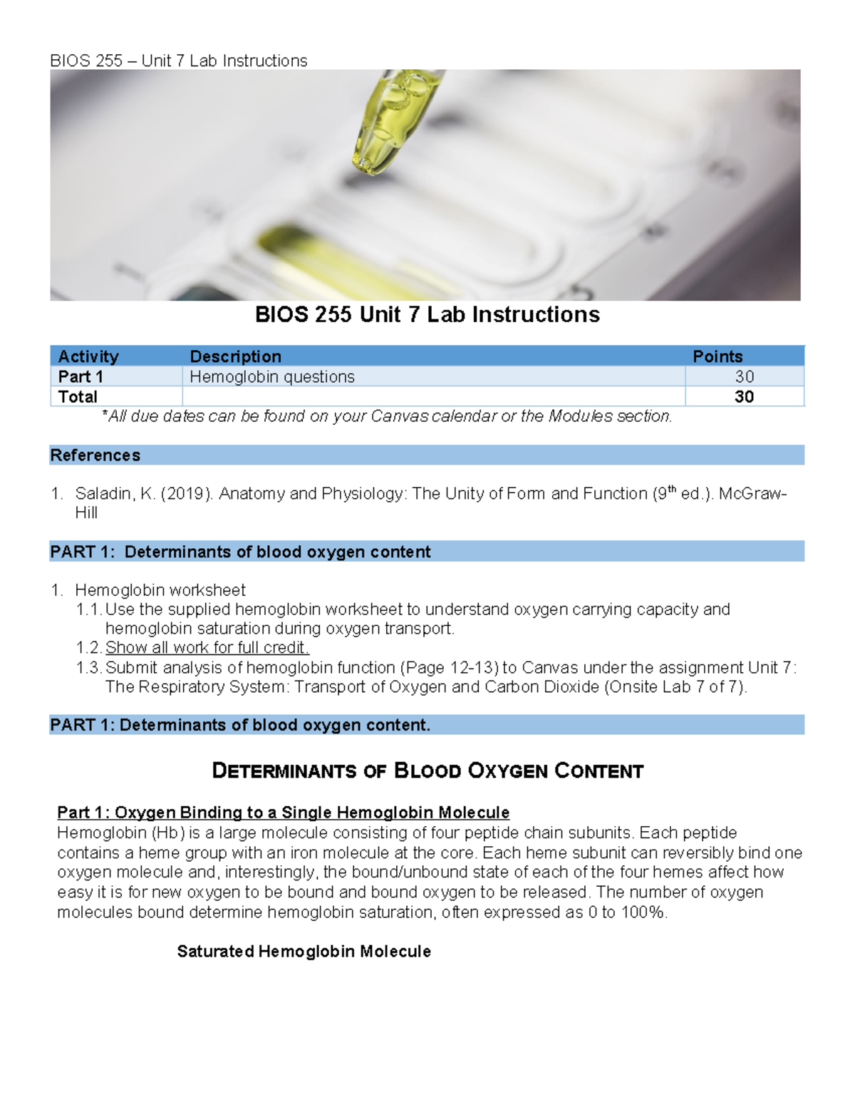 BIOS 255 – Unit 7 Lab Instructions - BIOS 255 Unit 7 Lab Instructions ...