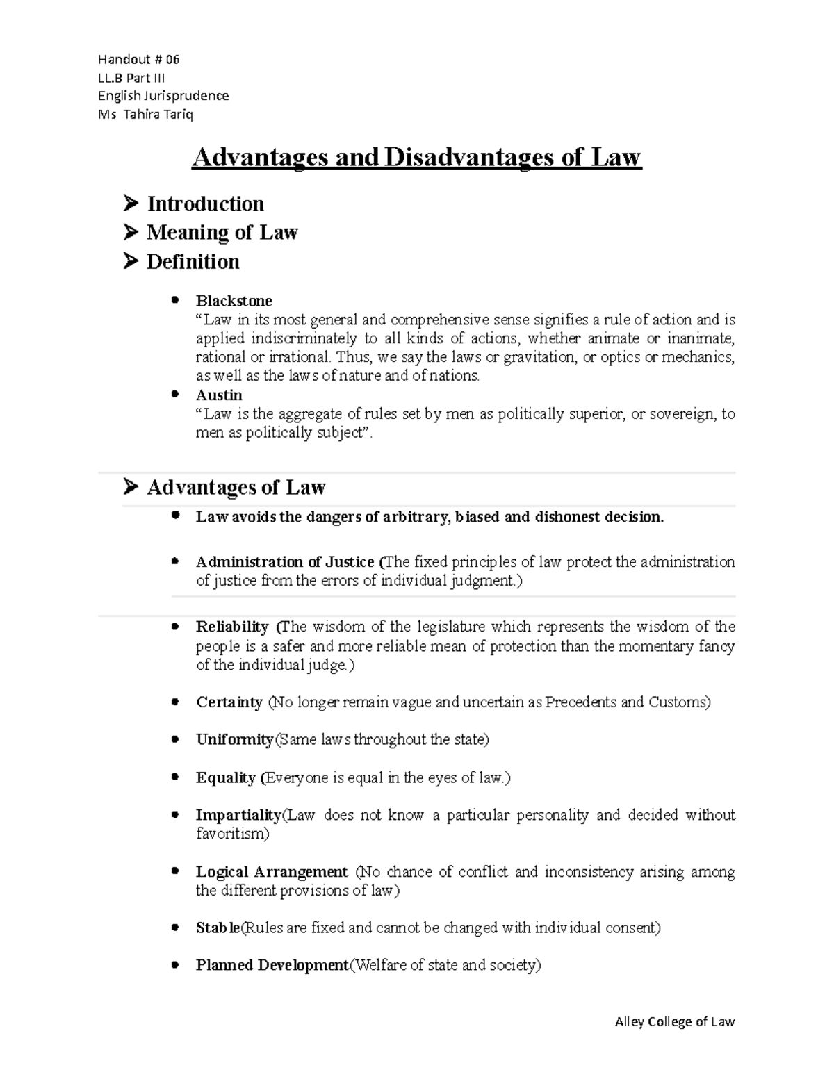 6-advantages-and-disadvantages-of-law-handout-06-ll-part-iii