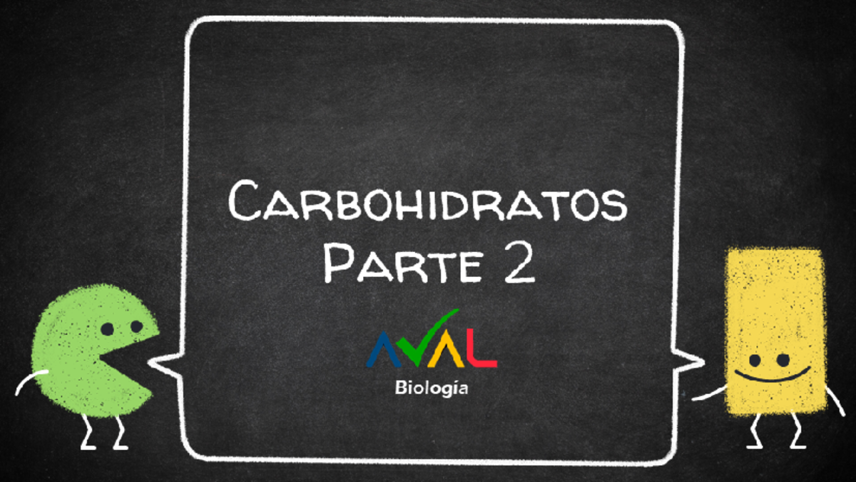 Carbohidratos resumen - Biologia - Studocu