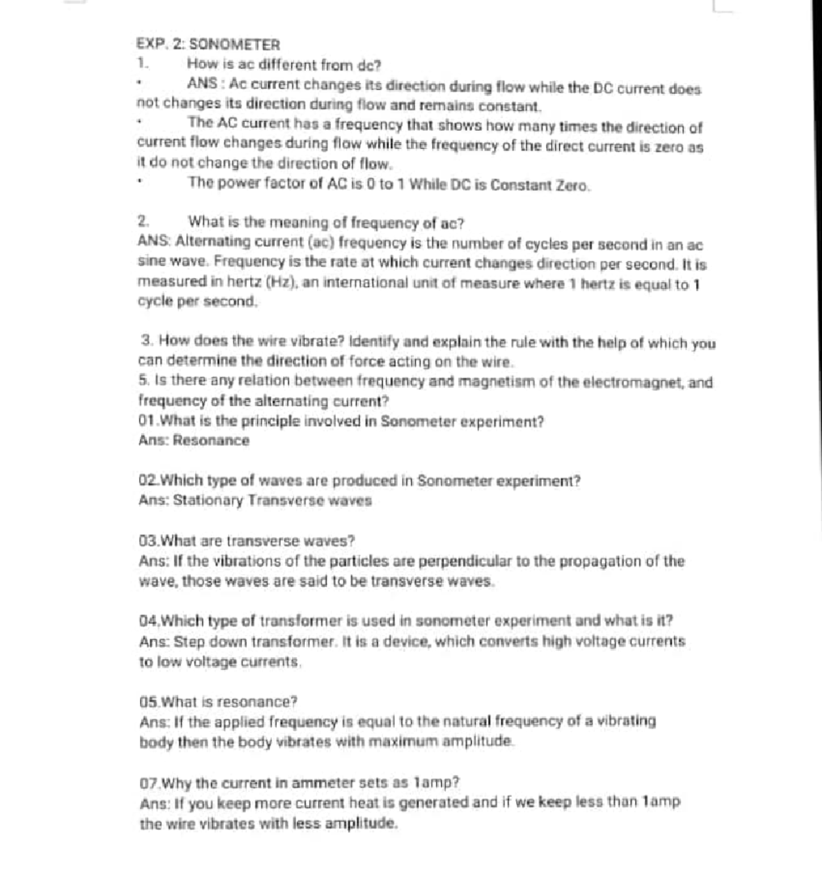 Physics Lab Viva Question Exp2 Studocu