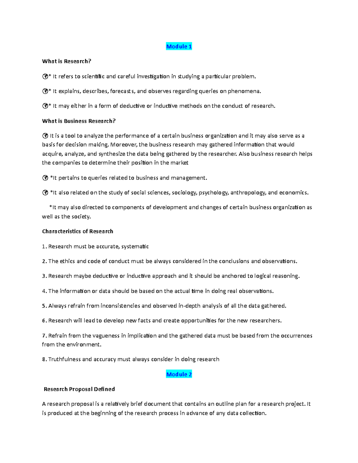 Inbound 2319898978749250686 - Module 1 What is Research? * It refers to ...