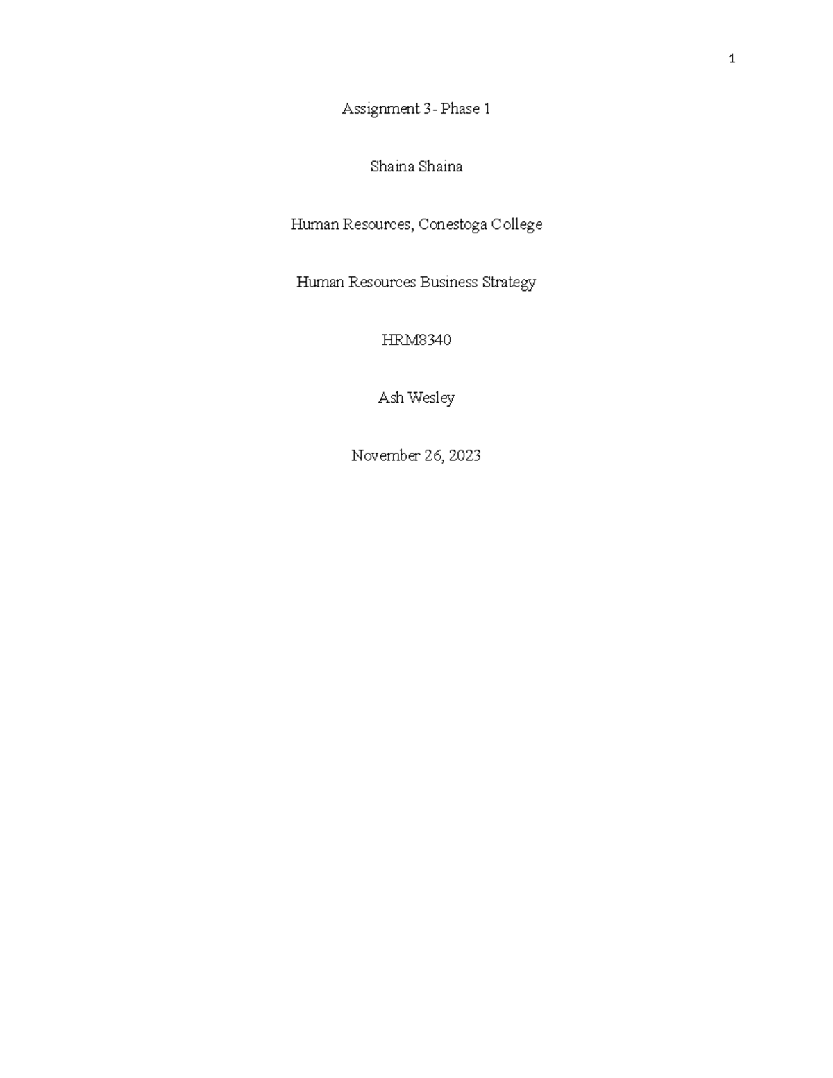 Articlessssssss PHASE 1 Assignment 3 Phase 1 Shaina Shaina Human