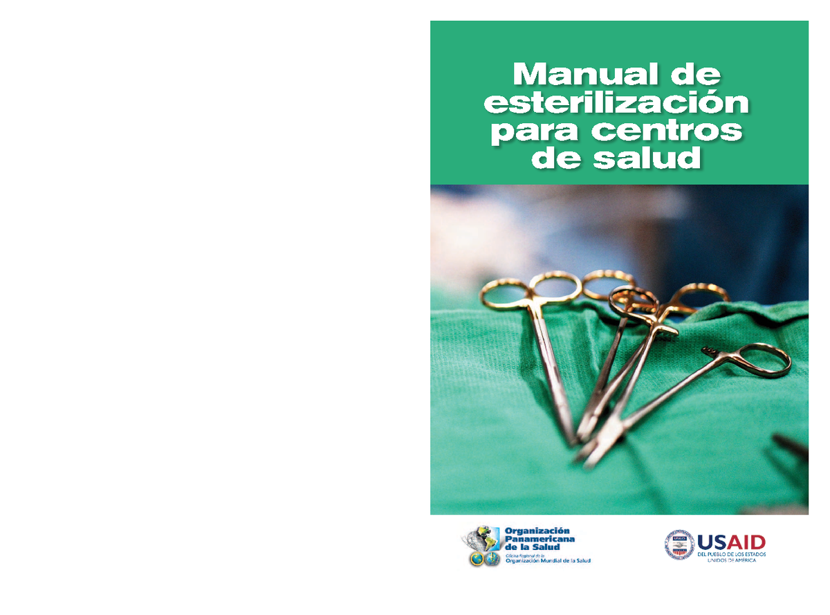 Manual de esterilizacion para centros de - Manual de esterilización