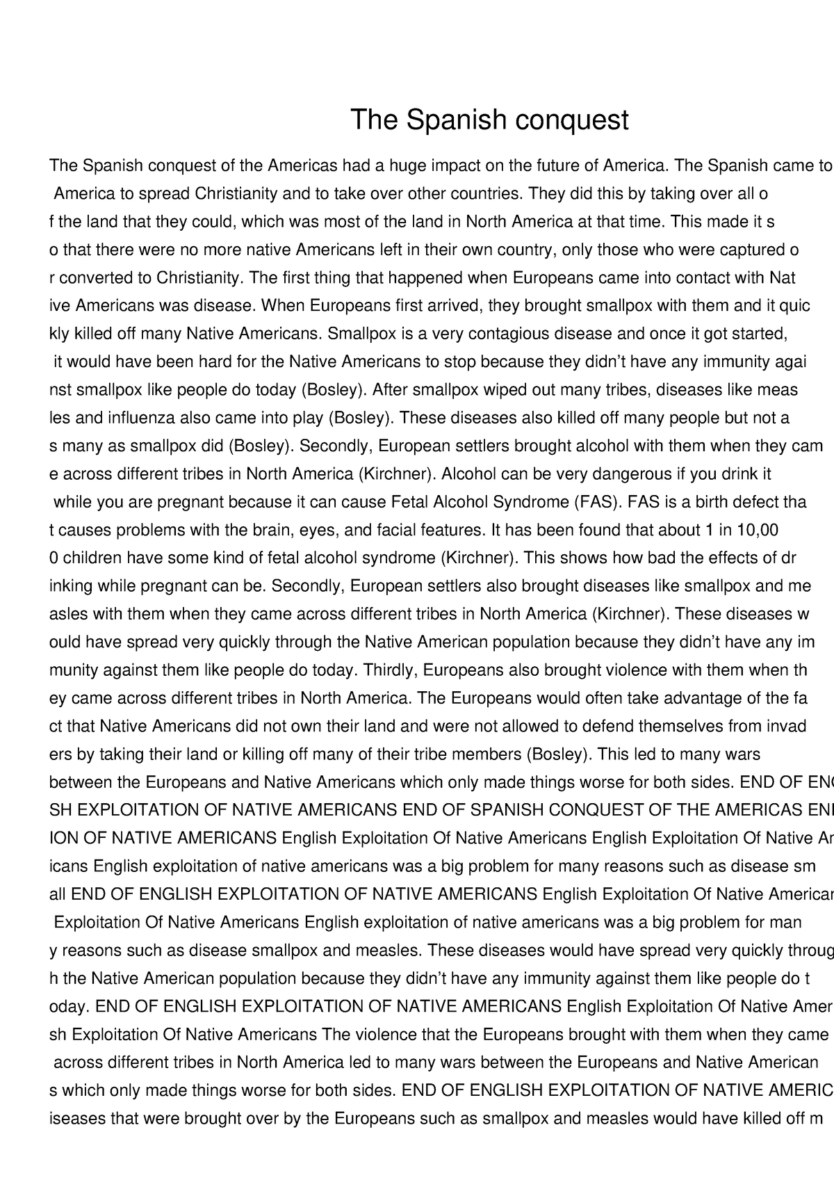 spanish conquest essay