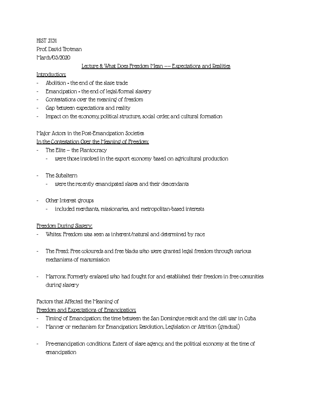 York University Hist 2731 Introduction To Caribbean History Lecture 8 Hist 2731 Studocu York University Hist 2731 Introduction To Caribbean History Lecture 8 Hist 2731 Studocu