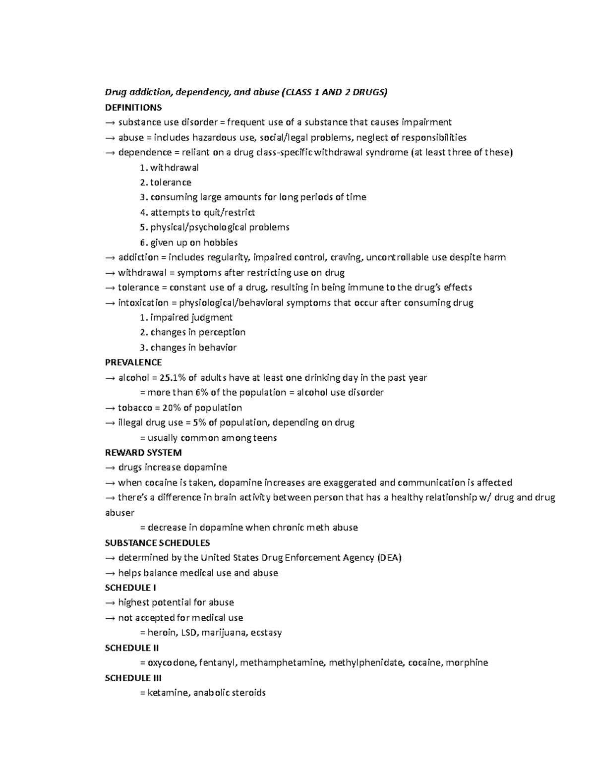 lecture-notes-second-half-drug-addiction-dependency-and-abuse