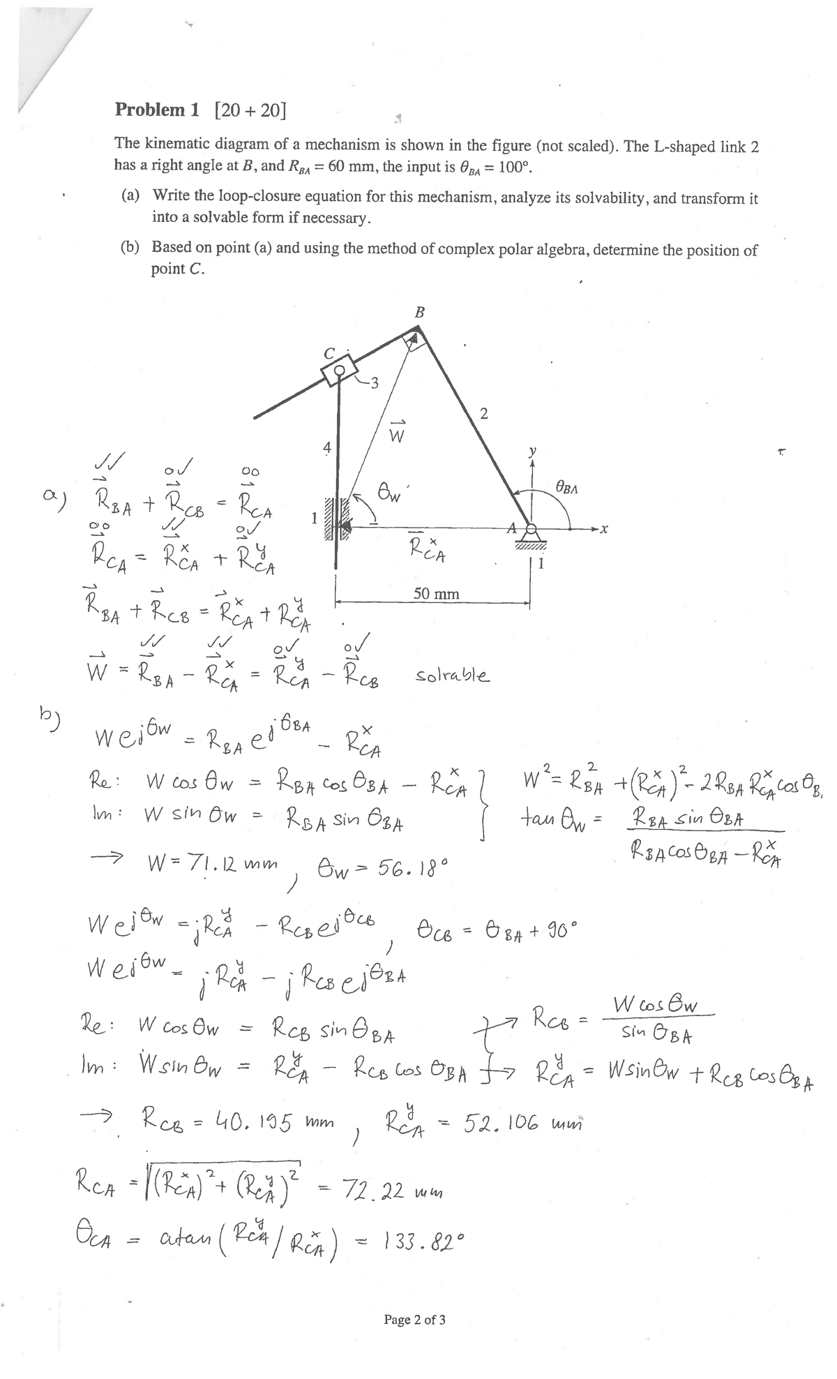 MECH-314 midterm 1 2021 Fall solutions - Mech 315 - Studocu