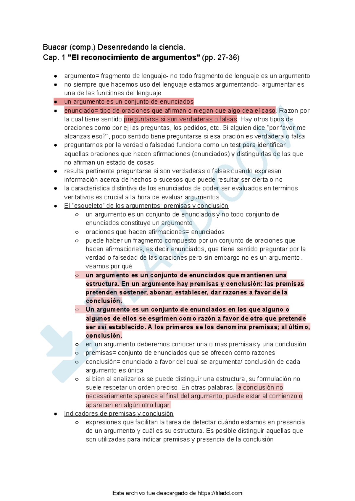 Resumen Buacar CAP 1 IPC - Buacar (comp.) Desenredando La Ciencia. Cap ...