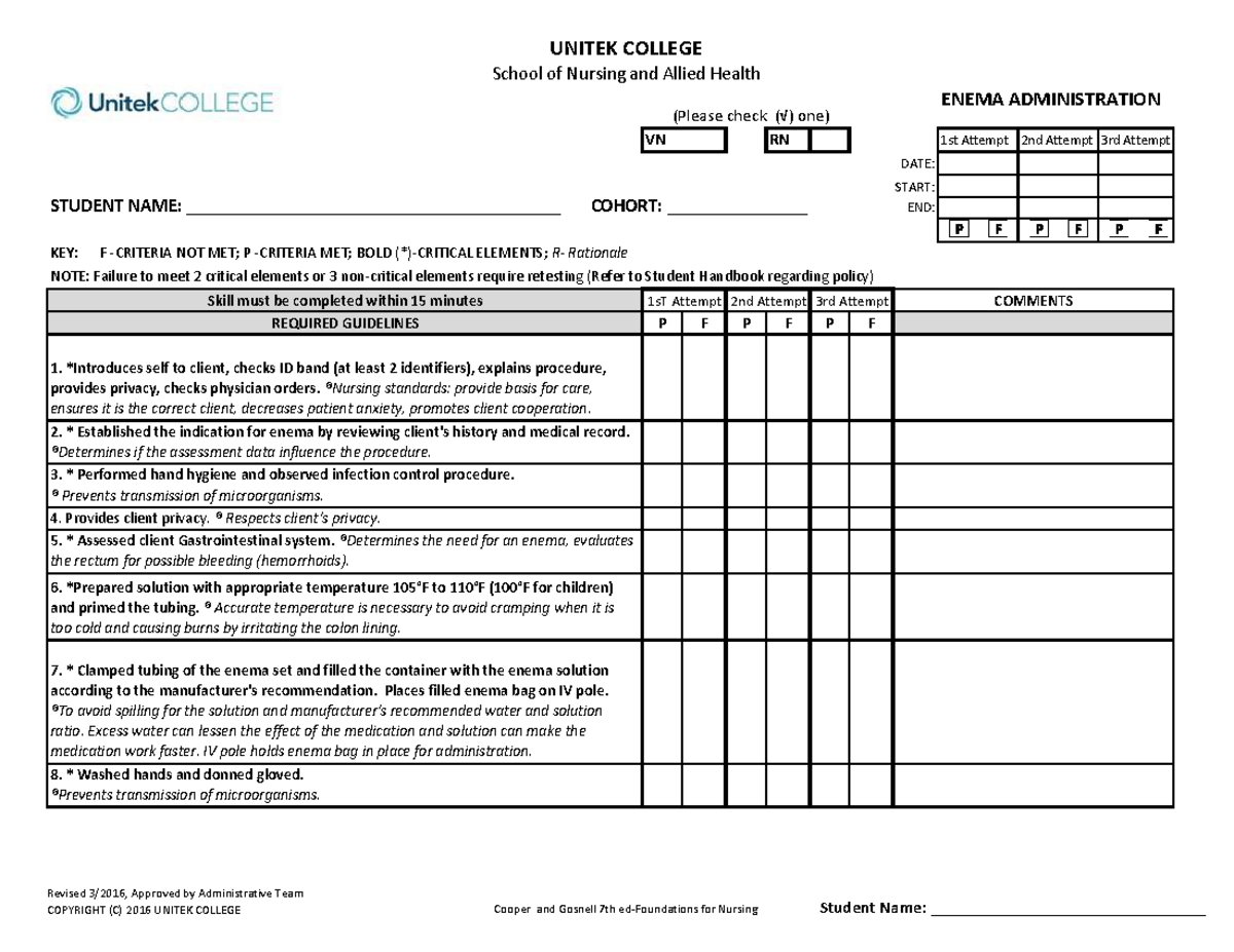 6 Enema Administration 2018- for enema - School of Nursing and Allied ...