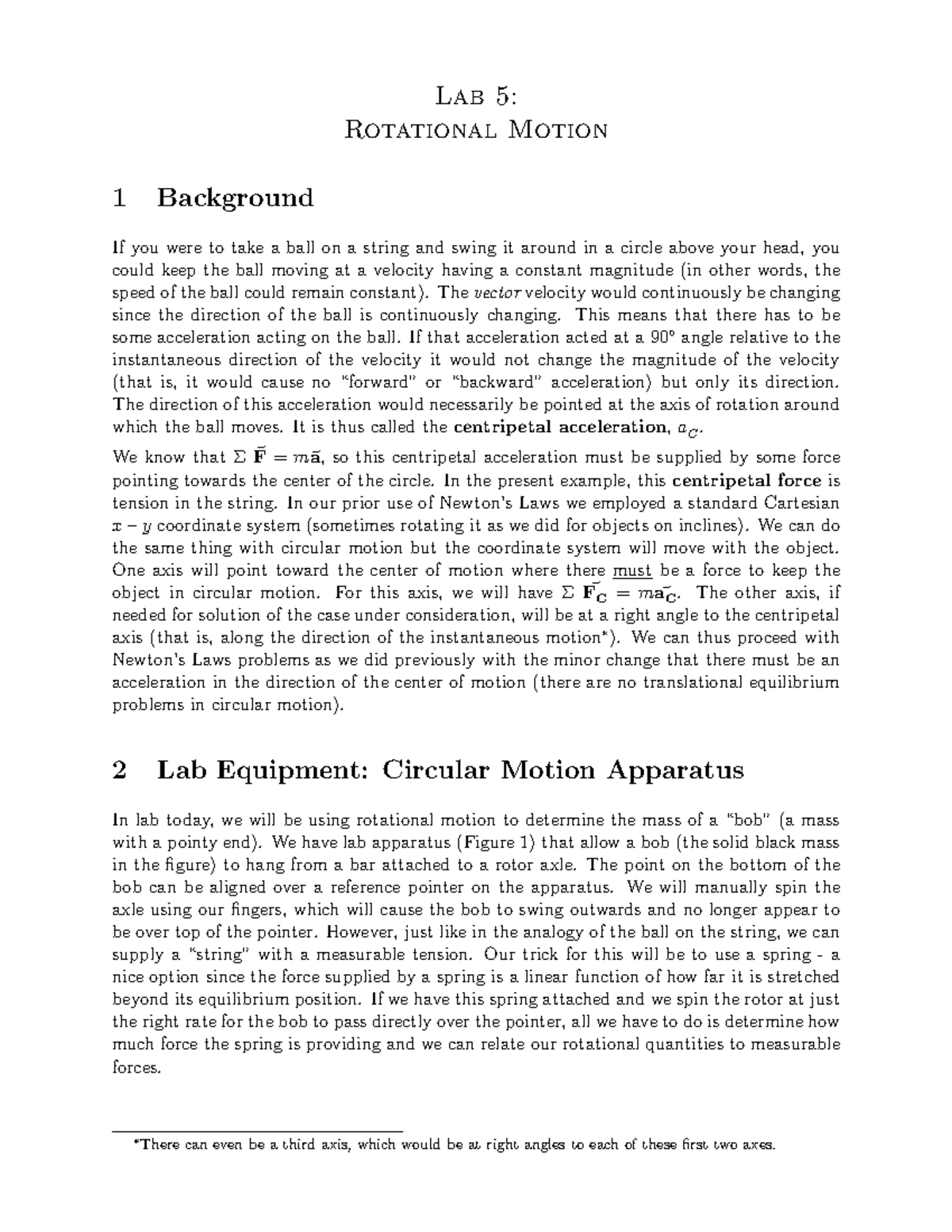 Phys1 Lab5 2023 - Practice Materials - Lab 5: Rotational Motion 1 ...