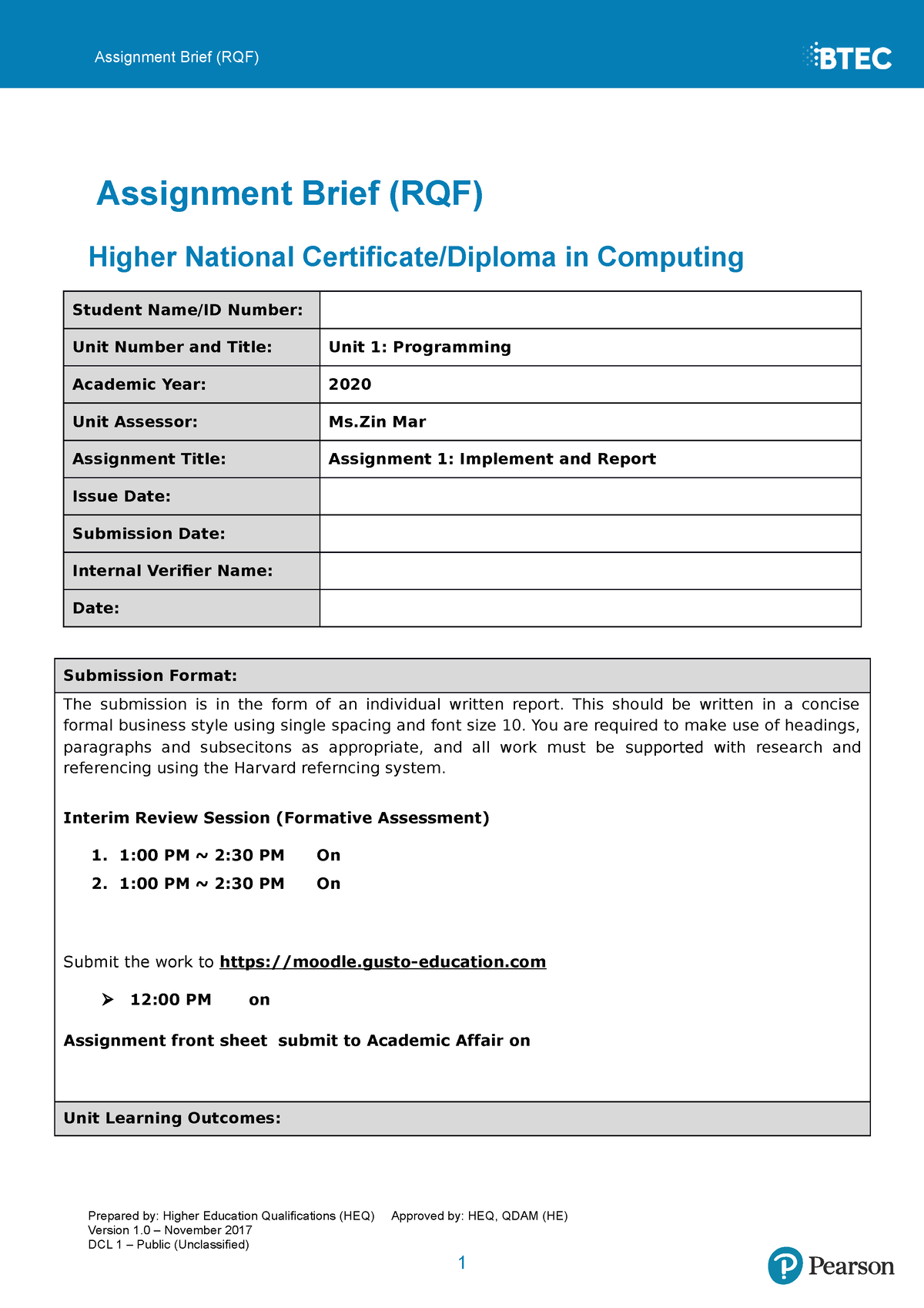 hnd programming assignment