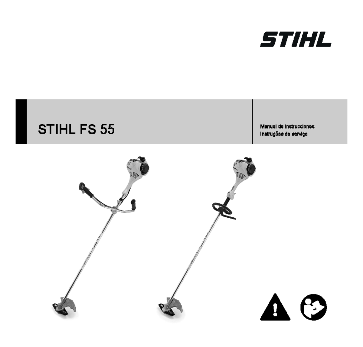 Stihl FS 55 STIHL FS 55 Manual de instrucciones Instruções de serviço E Manual de