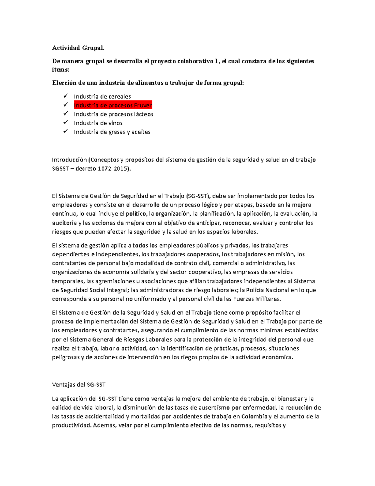 Actividad Grupal fase 2 - Actividad Grupal. De manera grupal se ...