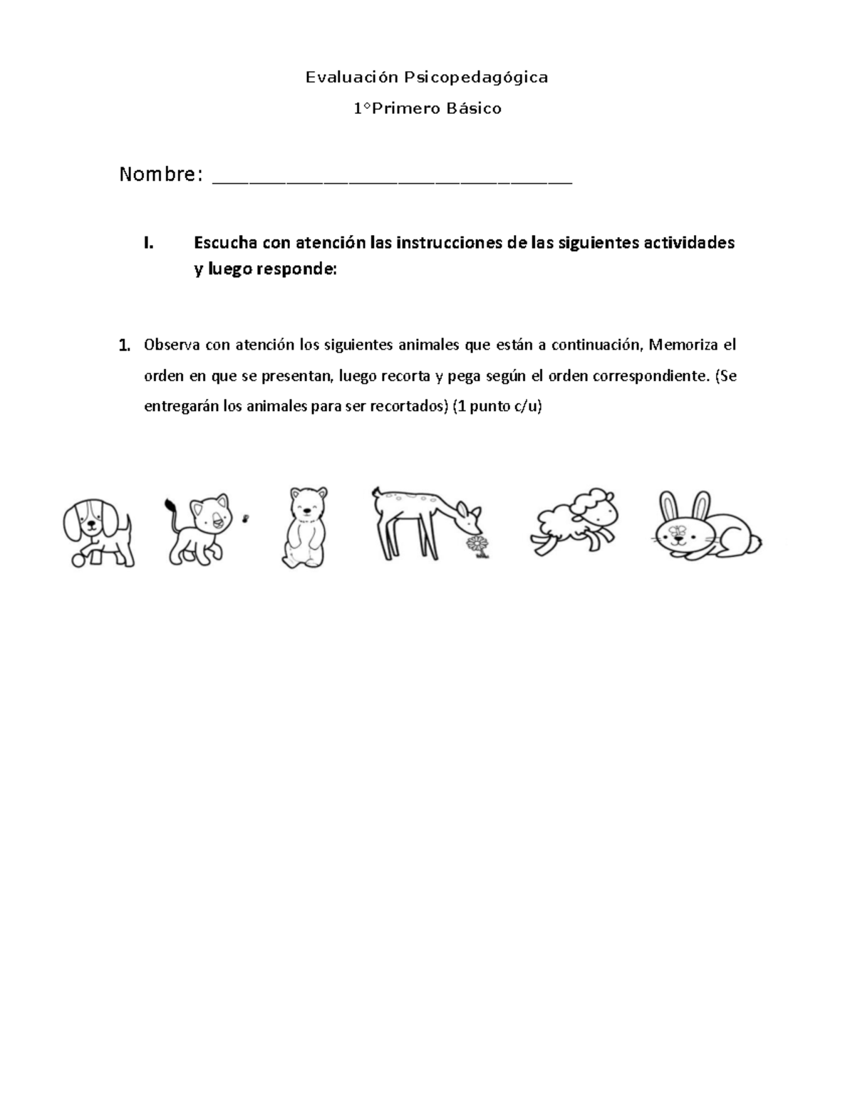 Prueba Primero Básico - Guia Profesora Sofia - EvaluaciÛn ...