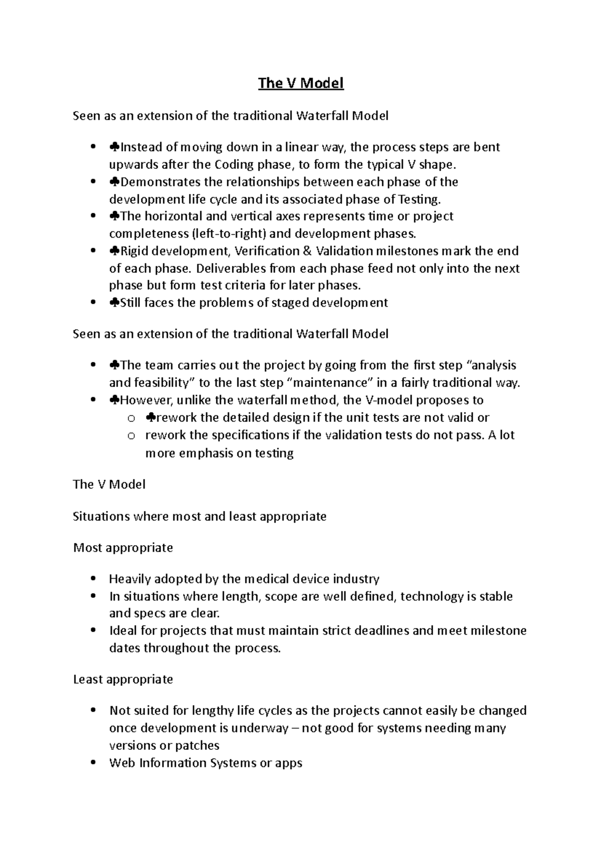 The V Model - The V Model Seen as an extension of the traditional ...