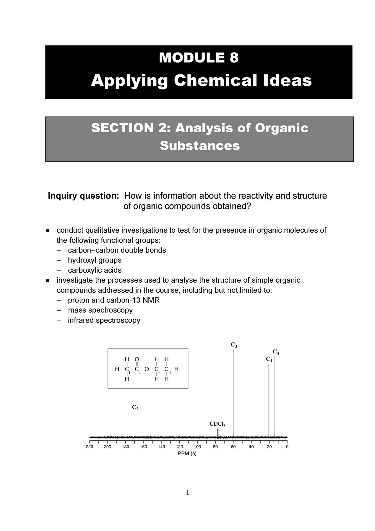 analysis-of-organic-substances-1-module-8-applying-chemical-ideas