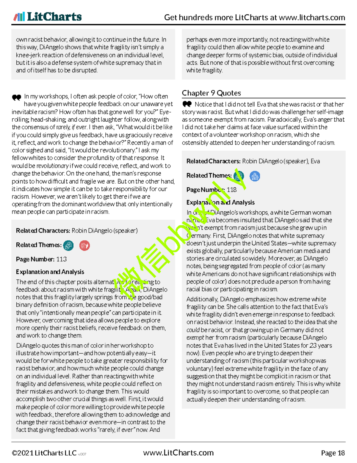 White-Fragility-Lit Chart 18 - own racist behavior, allowing it to ...