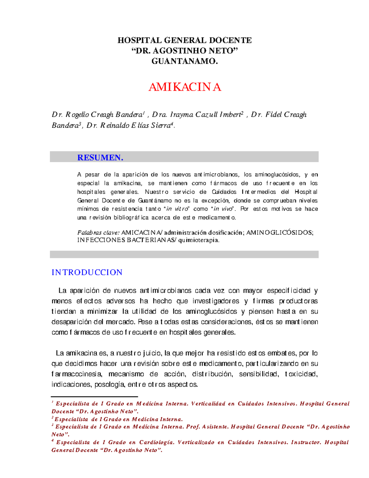 Dialnet Amikacina Ficha Famacologica Universidad Norbert Wiener Farmacoquimica Studocu