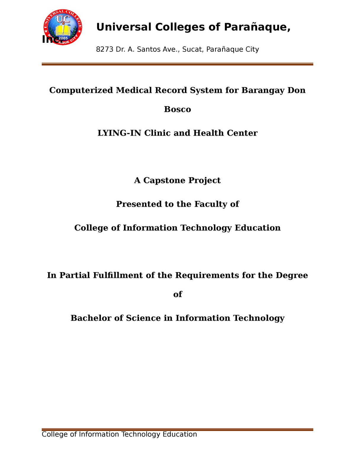 capstone-document-sample-universal-colleges-of-para-aque-inc-8273