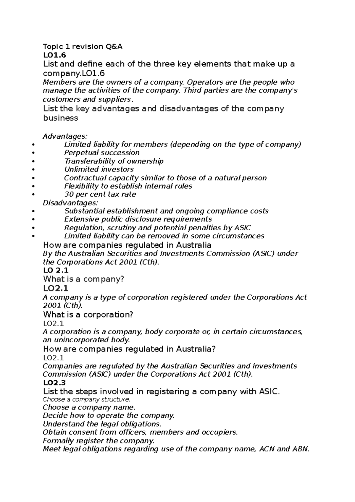 ayb230-exam-notes-2-topic-1-revision-q-a-lo1-list-and-define-each-of