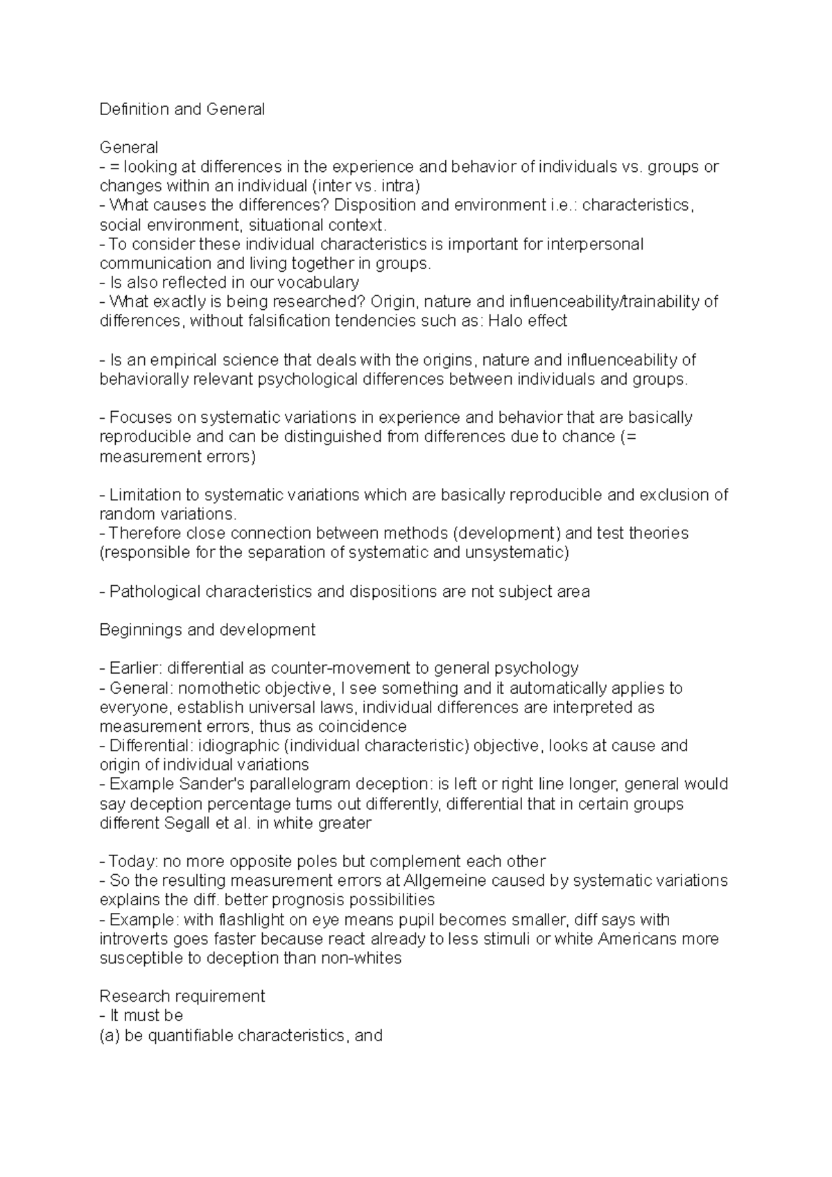 Definition and General Definition and General General = looking at