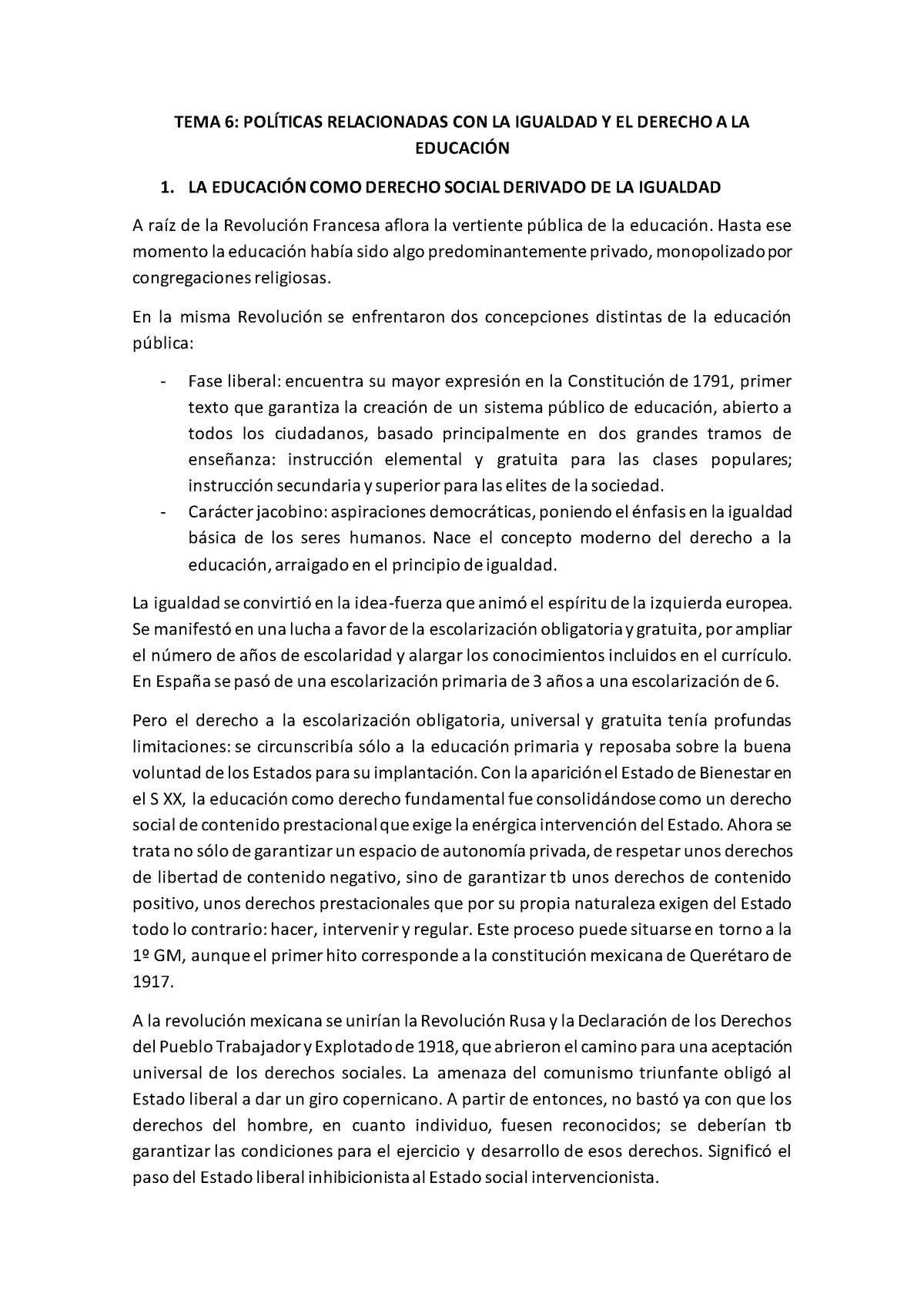 TEMA 6 B - ..... - TEMA 6: POLÍTICAS RELACIONADAS CON LA IGUALDAD Y EL ...