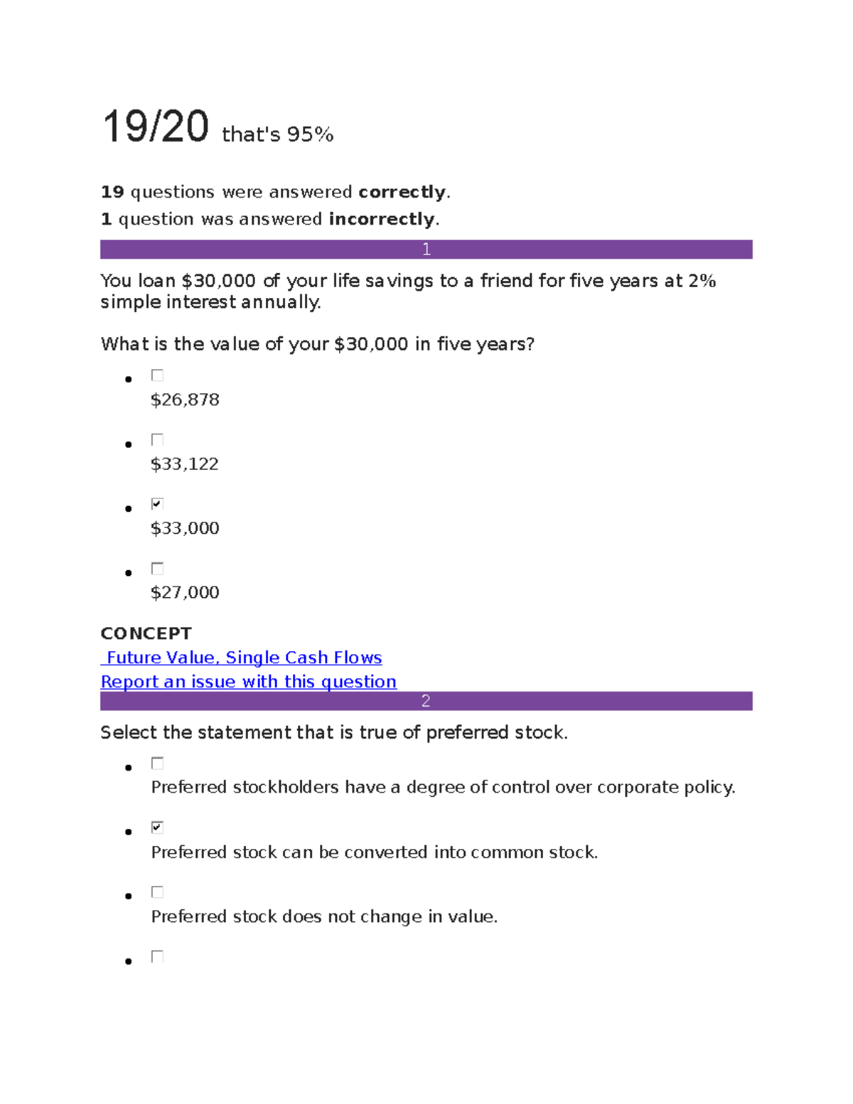 Principles Of Finance Milestone 2 - 19/20 That's 95% RETAKE 19 ...