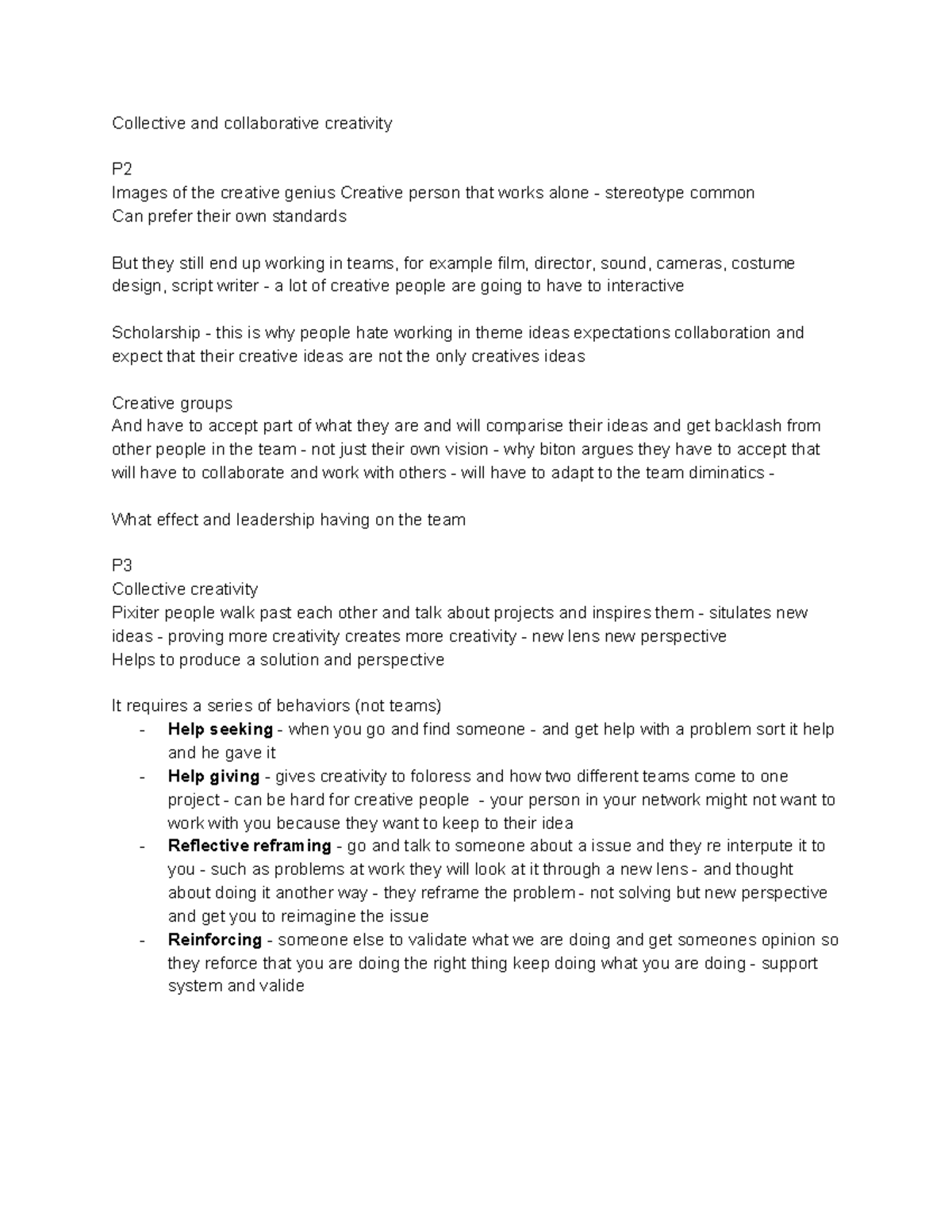 LECTURE 5 organising creative work - Collective and collaborative ...