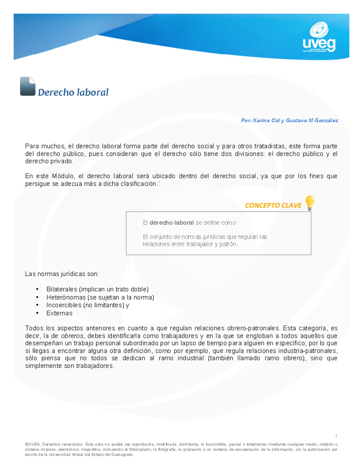 Document - UVEG DERECHO LABORAL - 1 ©UVEG. Derechos Reservados. Esta ...