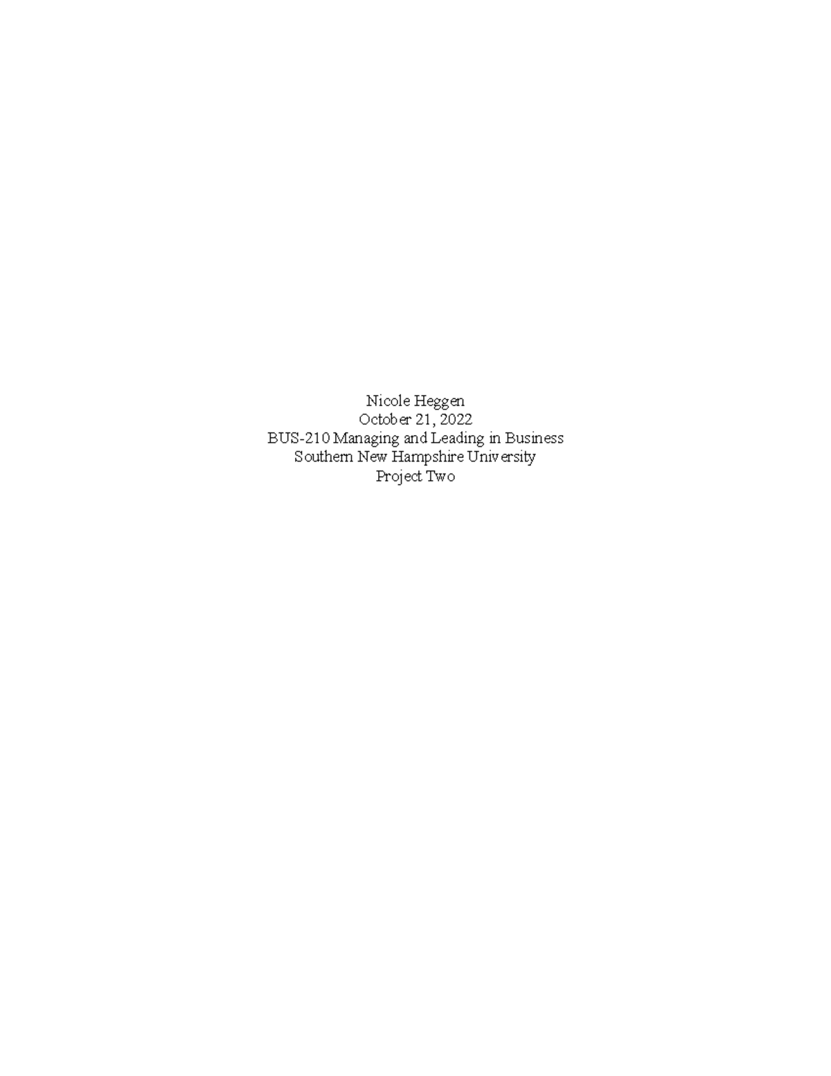 Bus 210 Module 4 Journal - wk935vh