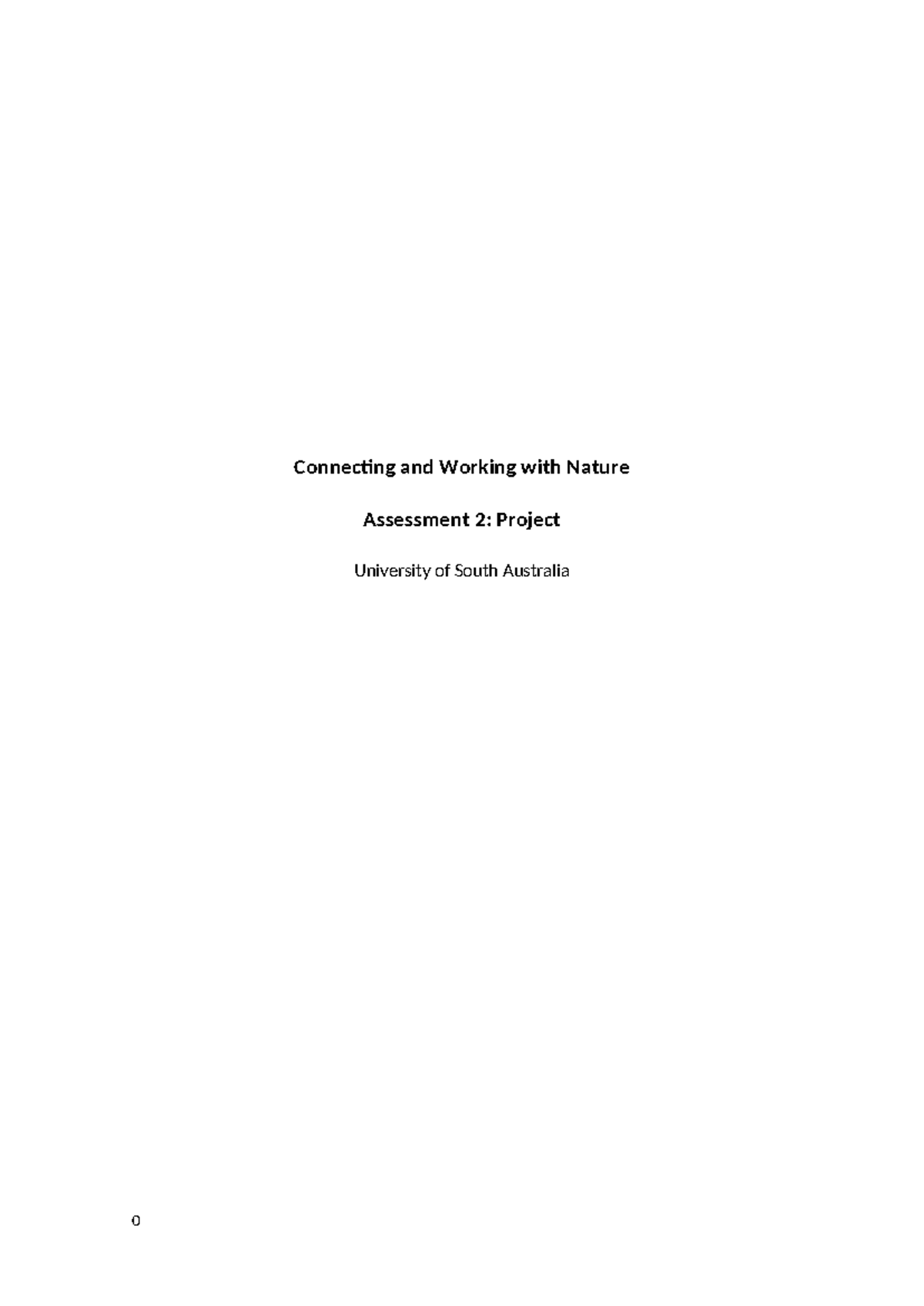 Project Final 1 - Connecting and working with nature report ...