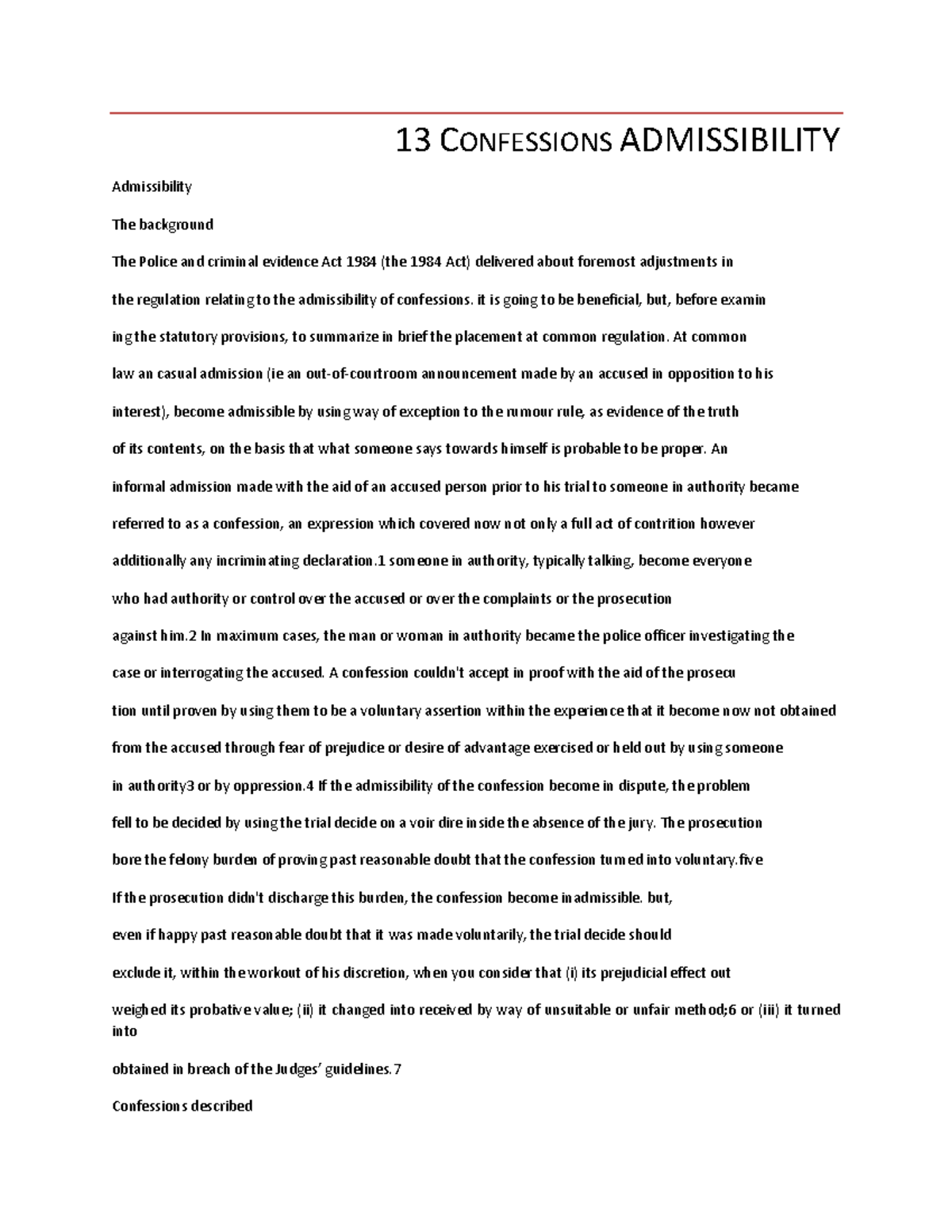 13 Confessions Admissibility - 13 CONFESSIONS ADMISSIBILITY ...