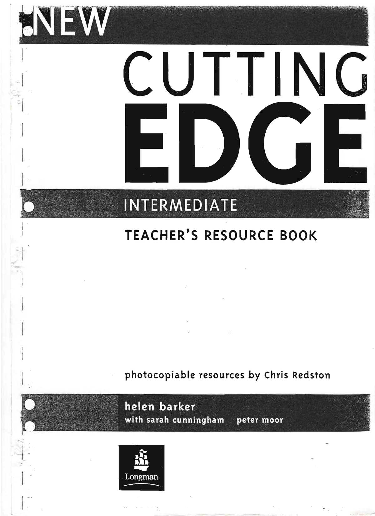 NEW Cutting Edge - Intermediate Teacher Book - Английский язык - Studocu