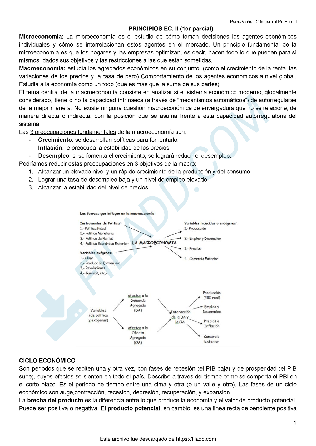 Apuntes Economia 1er Parcial - PRINCIPIOS EC. II (1er Parcial ...