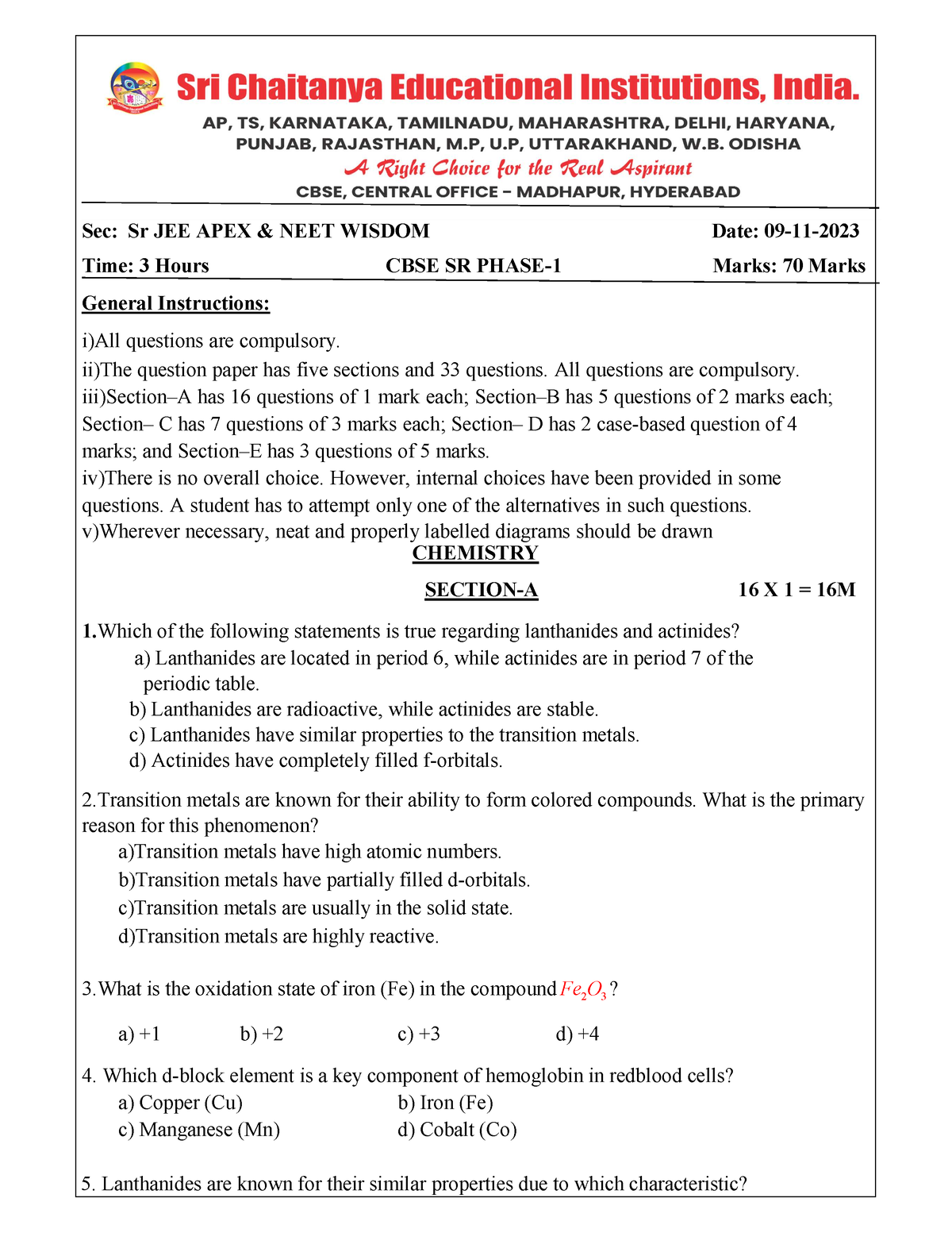 cbse-sr-jee-apex-neet-wisdom-chemistry-phase-1-qp-10-sec-sr-jee