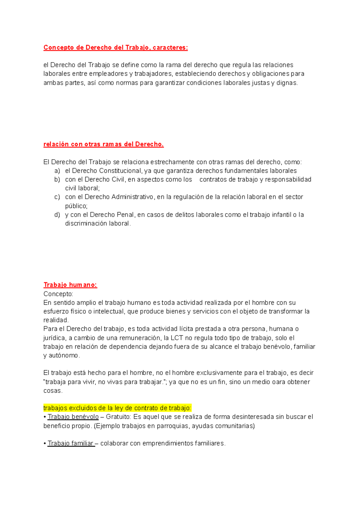 Rdtss - Concepto de Derecho del Trabajo, caracteres: el Derecho del ...