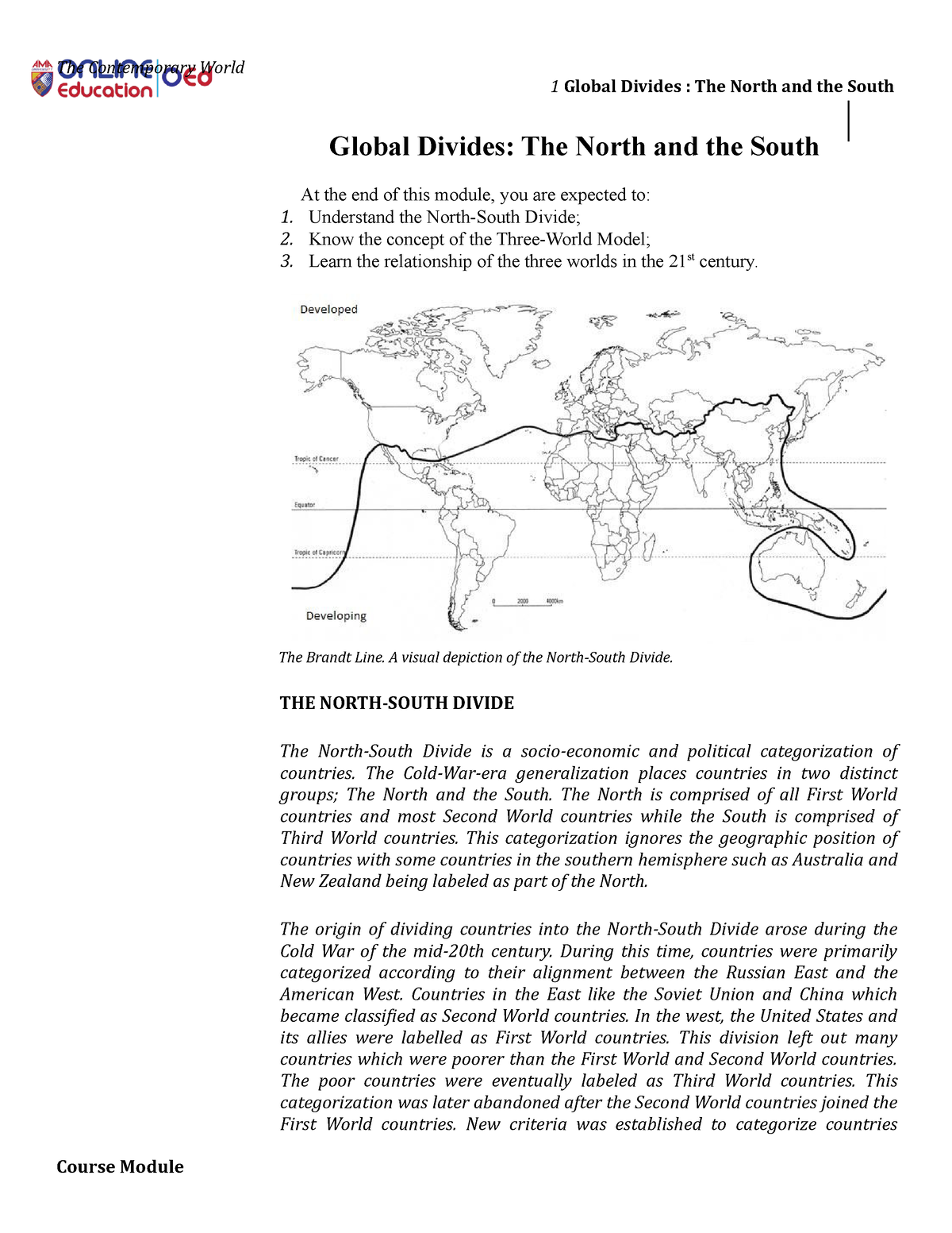 global north and south essay