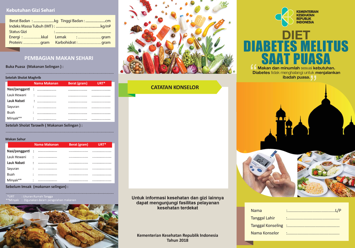 12. Leaflet Diet Diabetes Melitus Saat Puasa - Health promotion