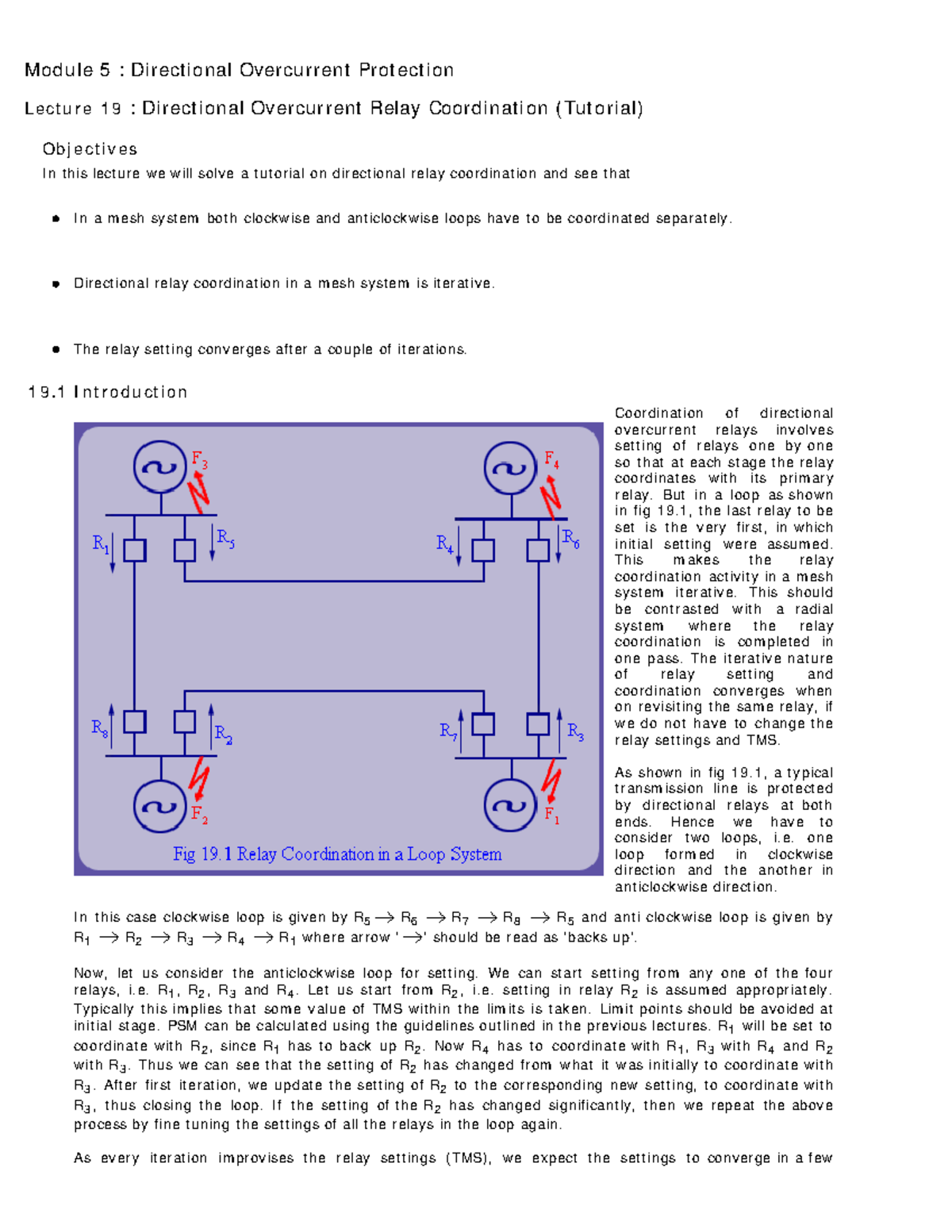 Lecture19 Directional Overcurrent Protection Directional