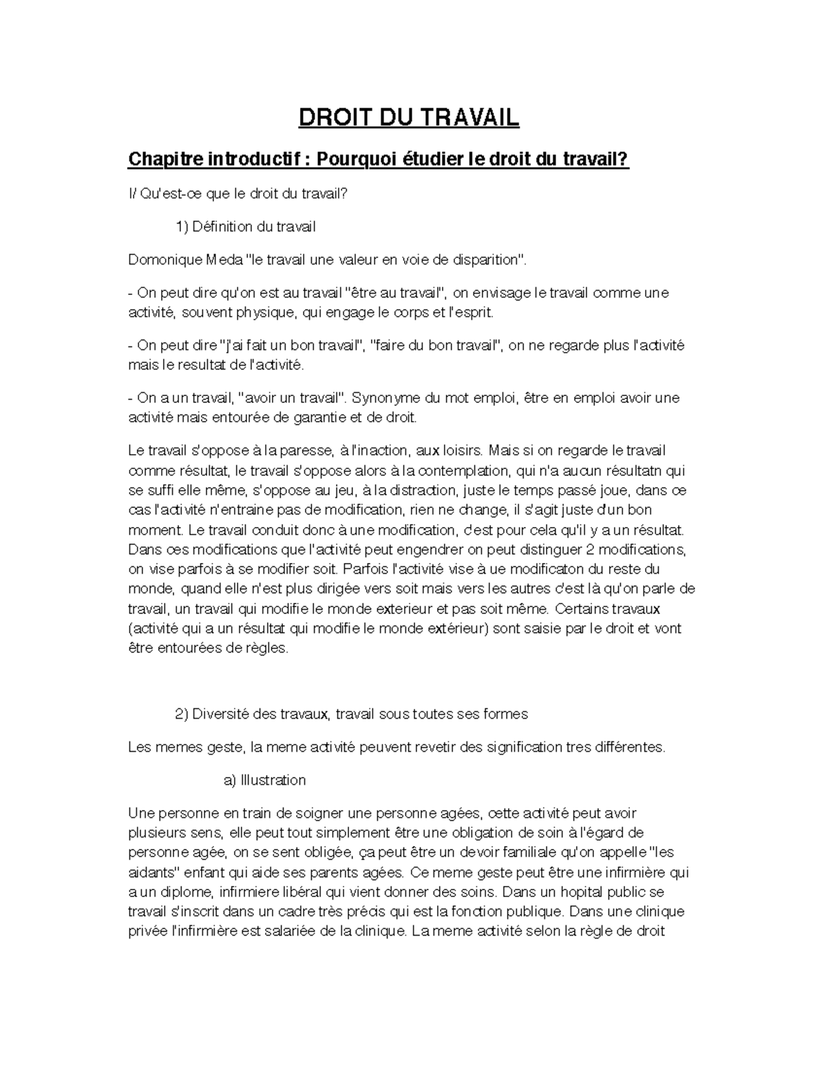 Droit-du-travail - Notes de cours Droit du travail - DROIT DU TRAVAIL ...