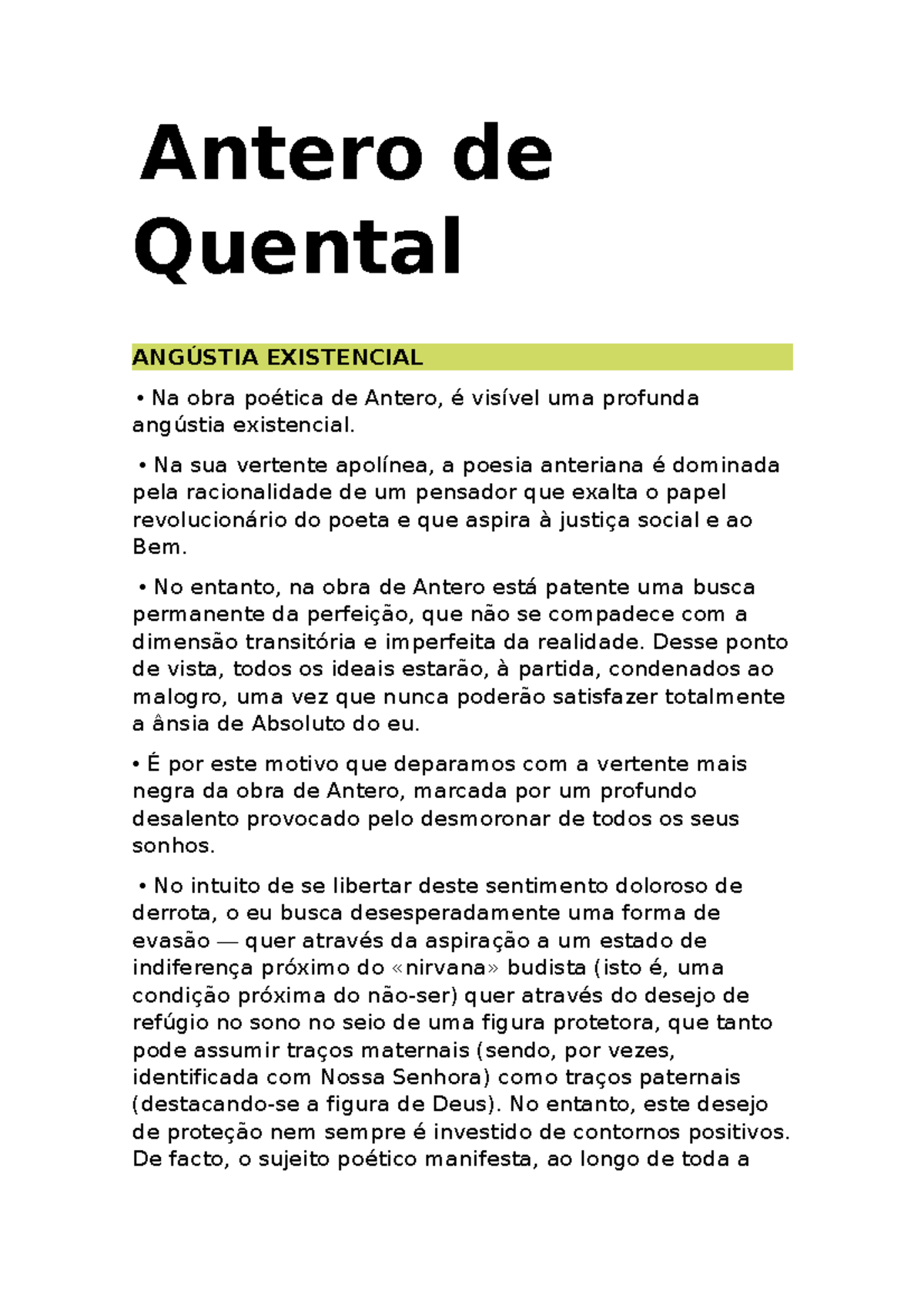 534675343 1 Antero De Quental 2 Cesario Verde - Antero De Quental ...