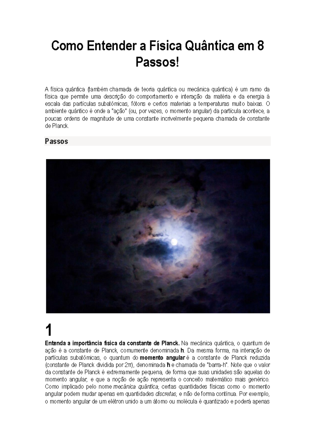 01. Como Entender a Física Quântica em 8 Passos autor Universidad de ...