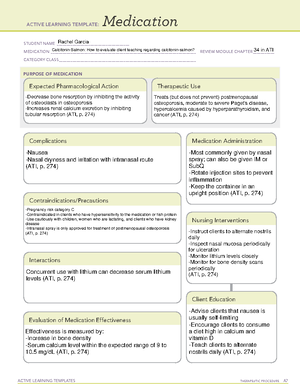 Calcium Citrate - ATI templates and testing material. - ACTIVE LEARNING ...