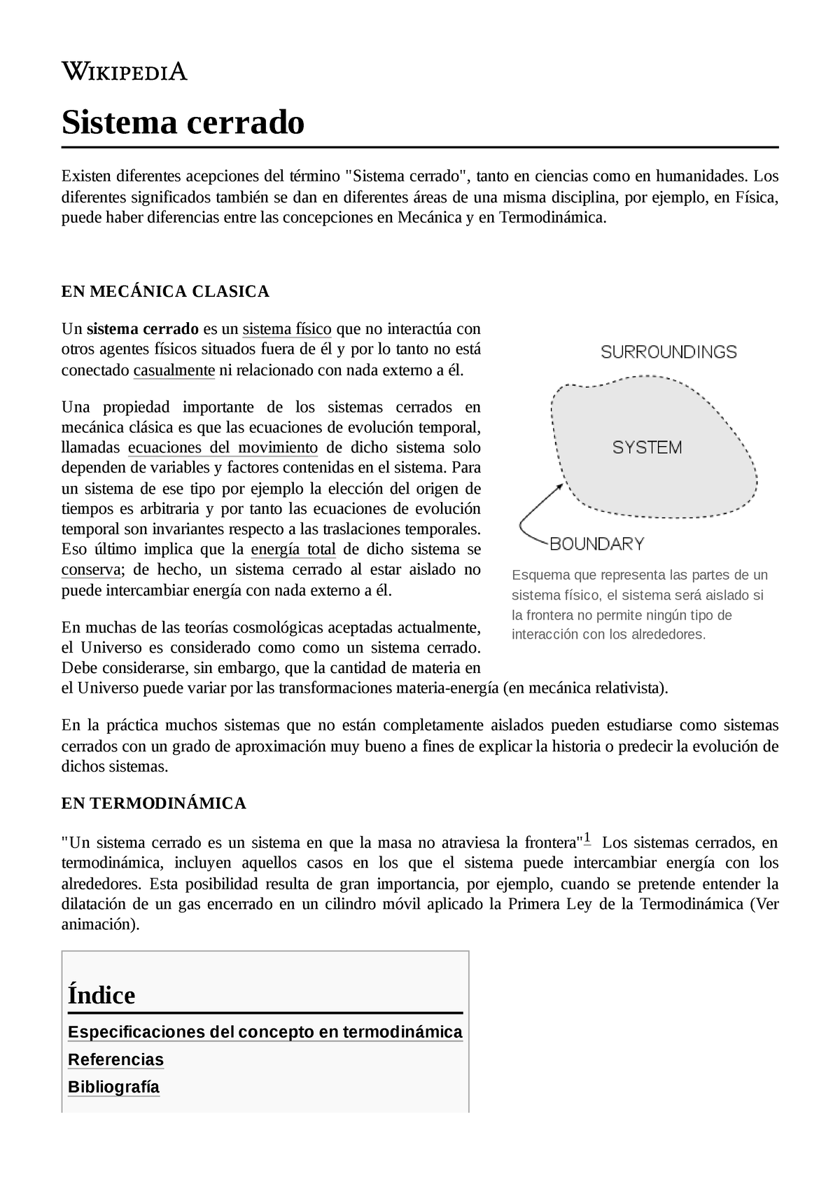 Sistema Cerrado Aaaaaaaaaa Aaaaa Aaa Aaaaa Aa Esquema Que Representa Las Partes De Un 7956