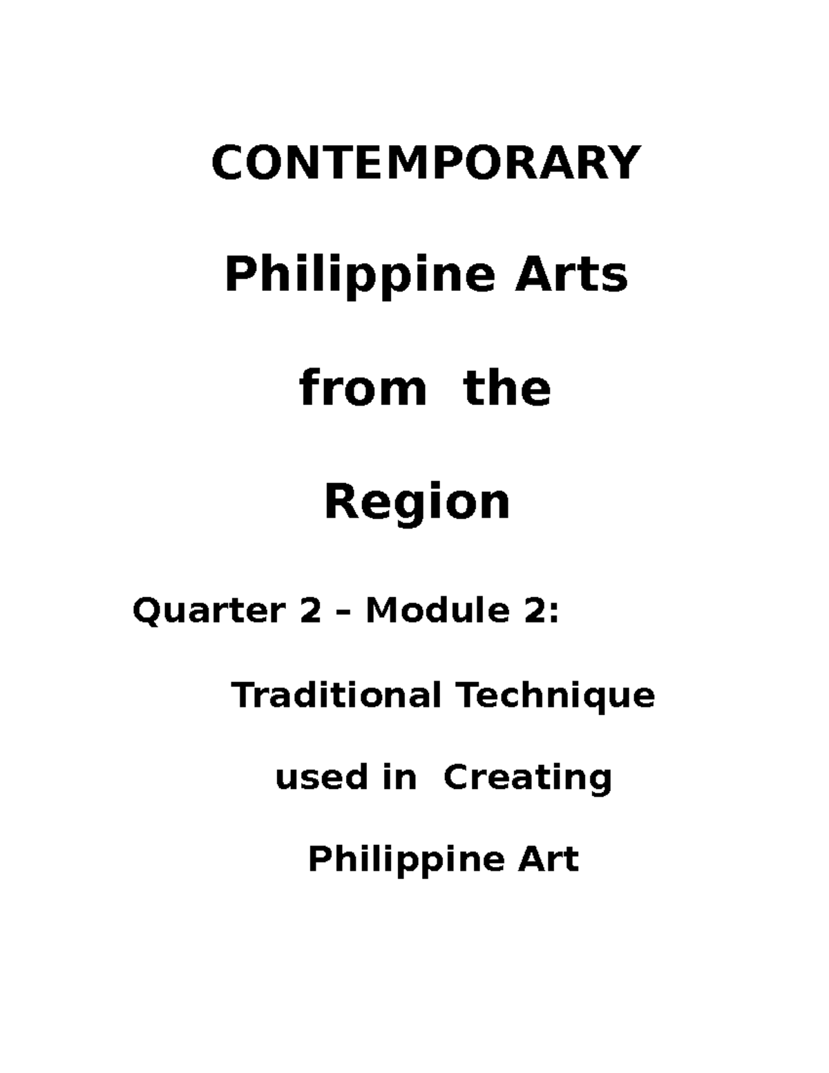 Contemporary Philippine ARTS - CONTEMPORARY Philippine Arts from the ...