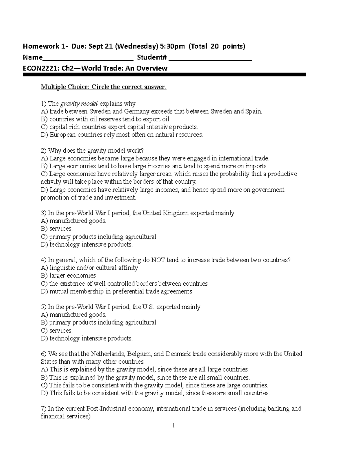 HW Ch2 (Q) - this is a great source - Homework 1- Due: Sept 21 ...