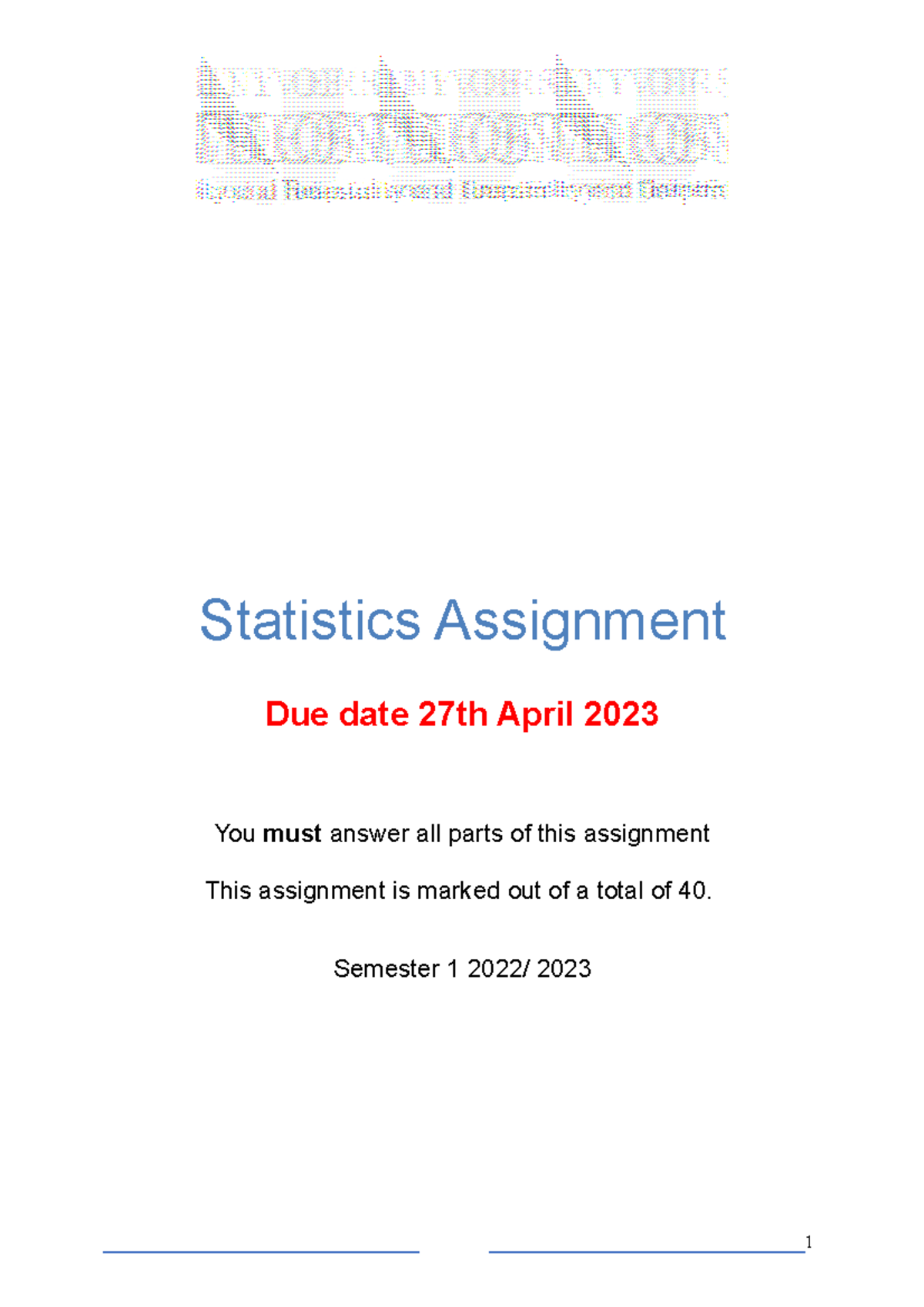A1 Resit - Statistics - To help the students analyze the data easily ...
