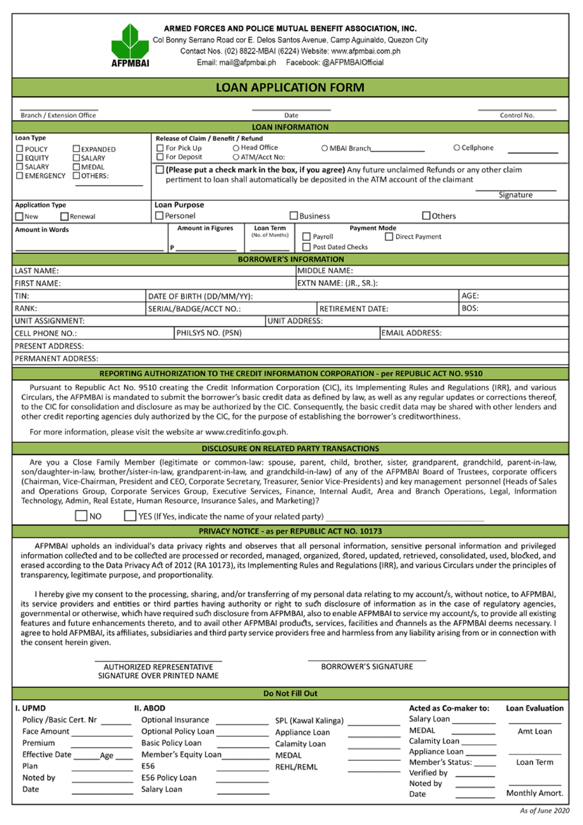 Afpmbai Loan Application Form 2020 2 1 Electronics Engineering   Thumb 1200 1697 