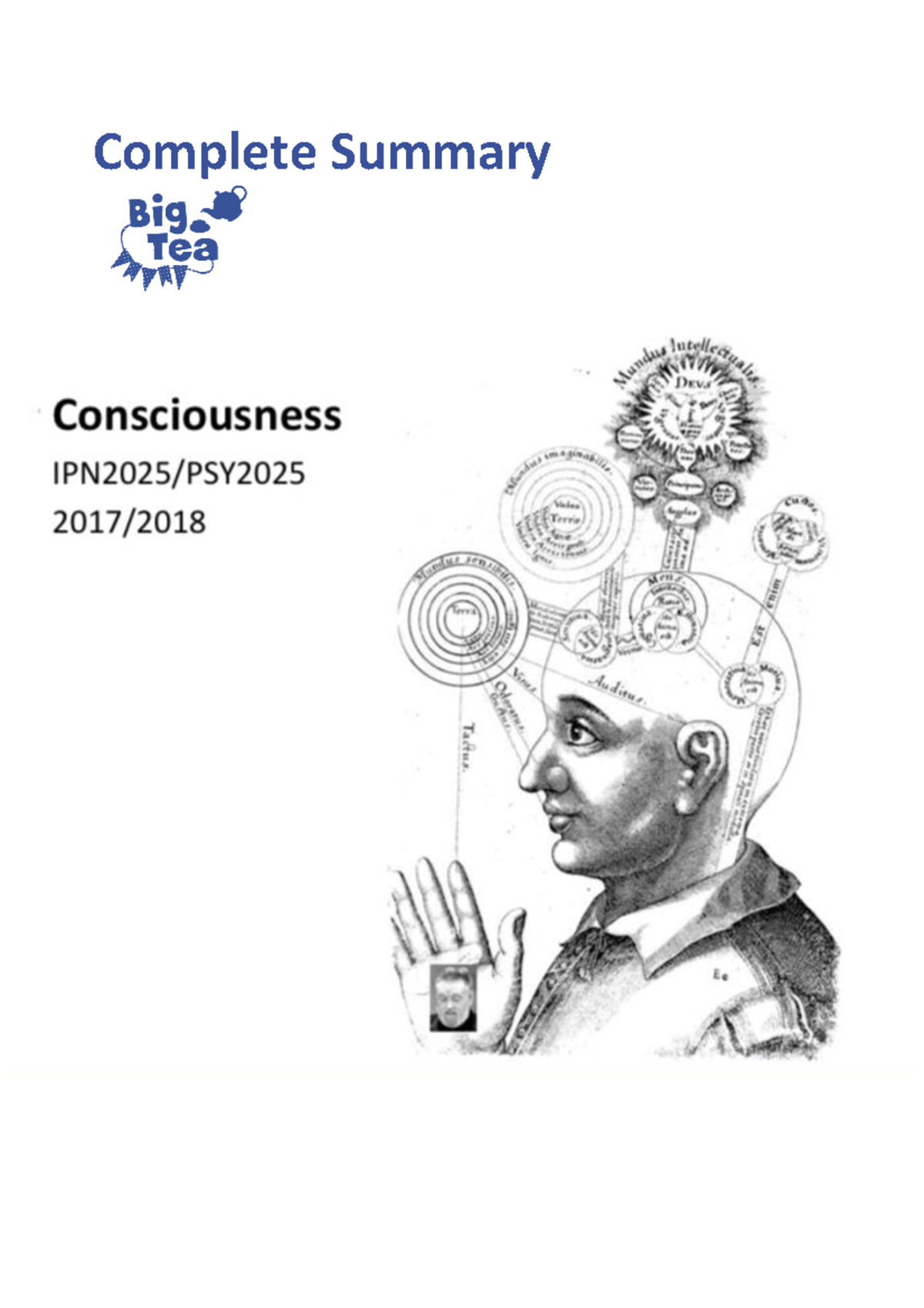 Complete Summary Consciousness - Complete Summary Problem 1: When are we  conscious? First person - Studeersnel